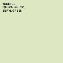 #DDE8C2 - Beryl Green Color Image